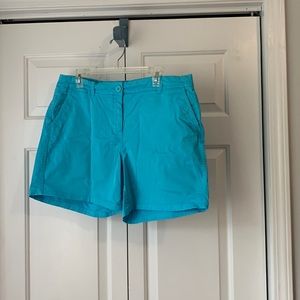 crown & ivy size 12 teal shorts